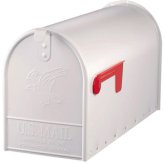 De klassieke US mailbox wit