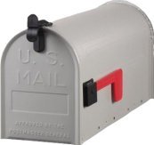 De klassieke US mailbox grijs