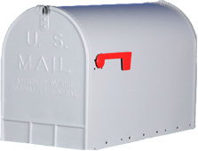 US mailbox jumbo grijs