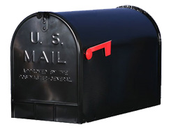 US mailbox jumbo zwart