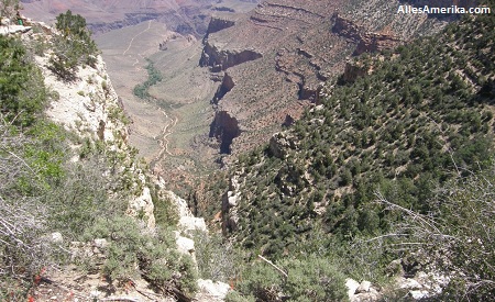 Uitzicht van de Bright Angel Trail