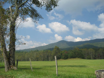 Cades Cove uitzicht