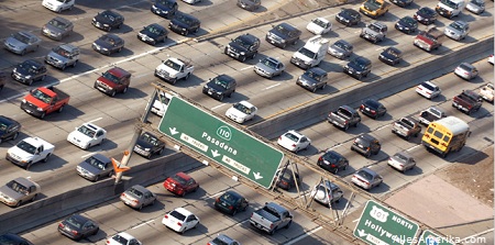 Snelweg (freeway) in Los Angeles