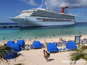 Cruiseschip nabij Miami