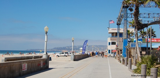 Mission Beach in San Diego