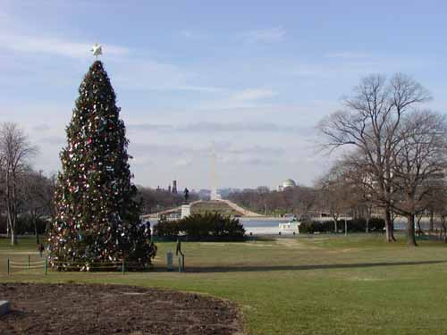 Zicht op de National Mall vanaf het Capitool