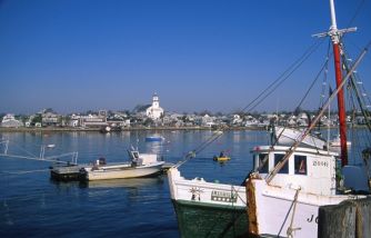 Uitzicht op Newport, Rhode Island