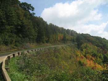 Weg in de Smoky Mountains