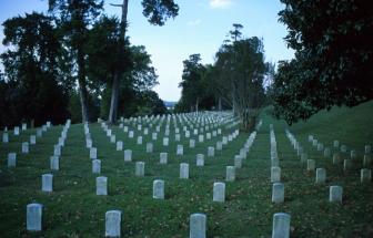 De begraafplaats voor gevallen Burgeroorlogsoldaten bij Vicksburg