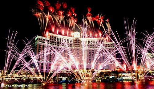 Vuurwerk in Las Vegas, Nevada