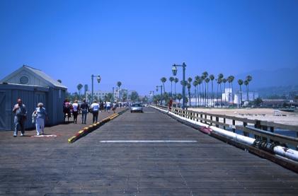 Bij het strand in Santa Barbara