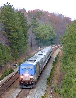 Amtraktrein in de Verenigde Staten van Amerika