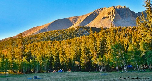 Kamperen in Great Basin National Park in Nevada