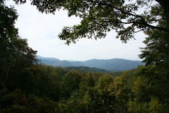 Uitzicht op de Smoky Mountains