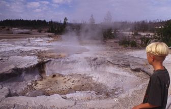 Warme bron in Yellowstone